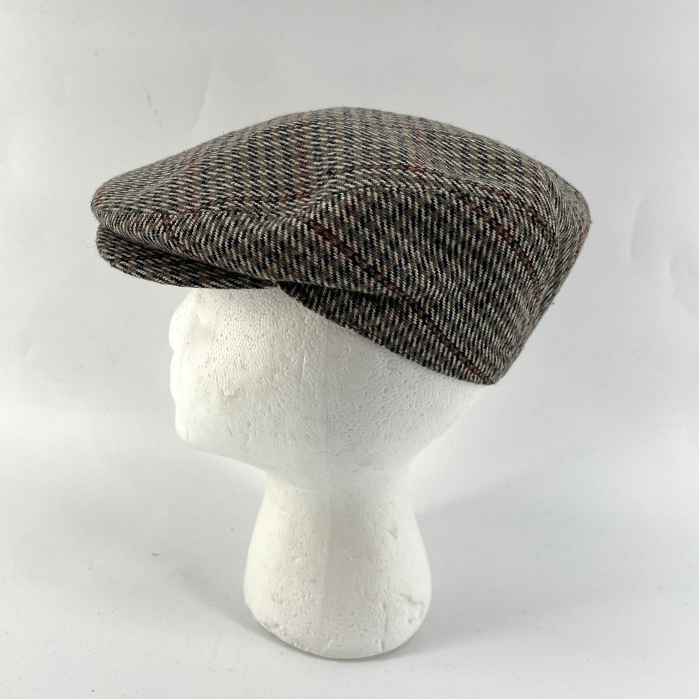 Vintage Kenmore Newsboy Flat Cabby Hat S 6 1/4 Scotland Wool Blend Cap 19.75"Cir
